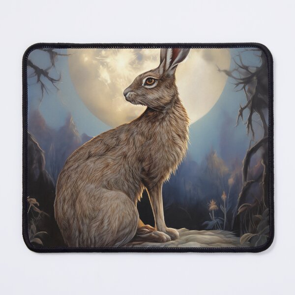 Item preview, Moon Gazing Hare designed and sold by CosmicAnomaly.