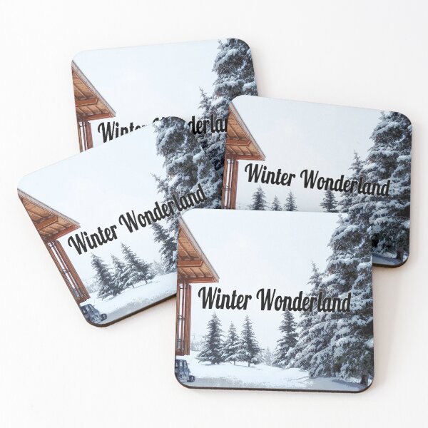 Item preview, Wooden Cabin in Winter Wonderland designed and sold by InbalTurShalom.