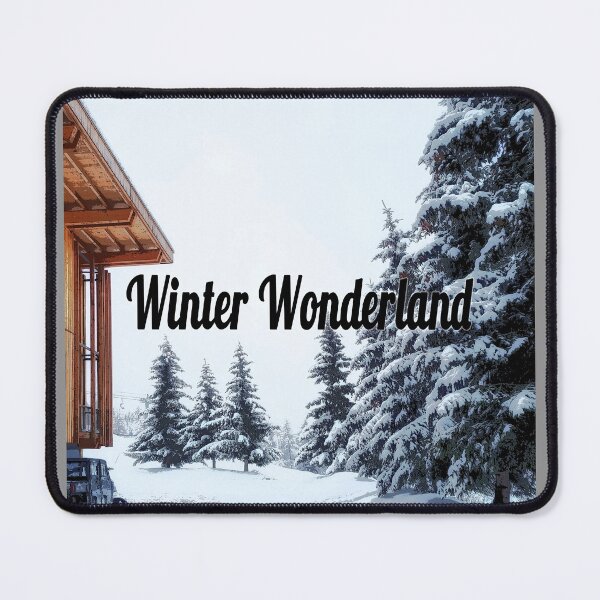 Item preview, Wooden Cabin in Winter Wonderland designed and sold by InbalTurShalom.