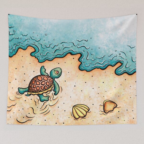 Item preview, THE TURTLE AND THE SEA designed and sold by MonicaSanches.