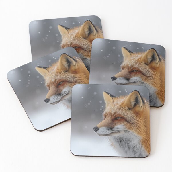 Item preview, Winter's Sentinel: The Watchful Fox designed and sold by Kieran Hector.