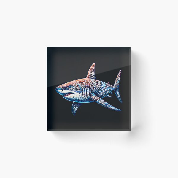 Item preview, Great White Shark Polynesian Tribal Design designed and sold by HippieFarms11.