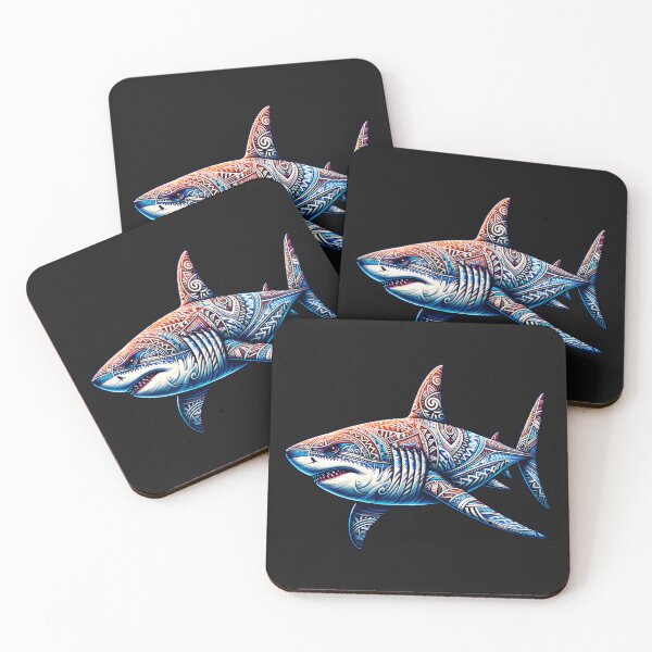 Item preview, Great White Shark Polynesian Tribal Design designed and sold by HippieFarms11.