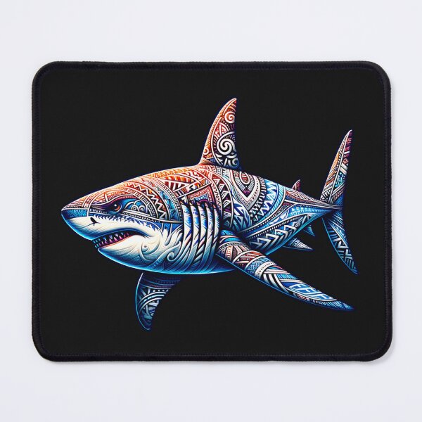 Item preview, Great White Shark Polynesian Tribal Design designed and sold by HippieFarms11.