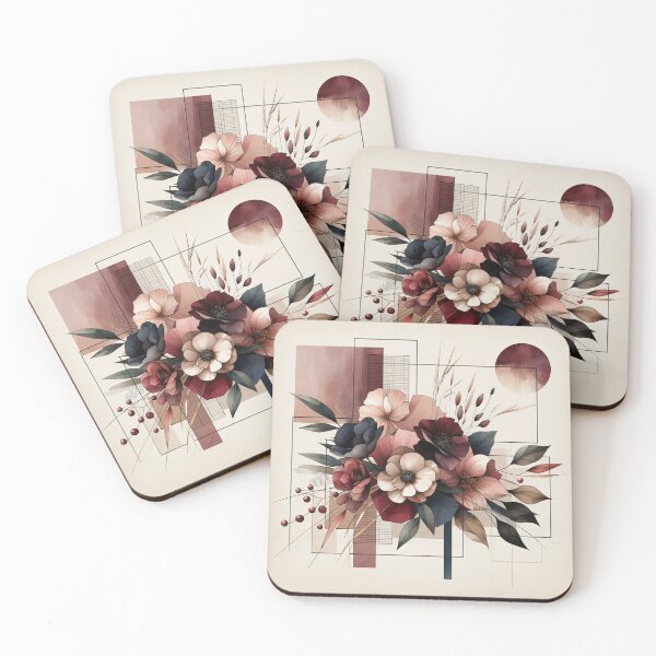 Item preview, Modern Florals Meet Geometry designed and sold by CardsStudio.