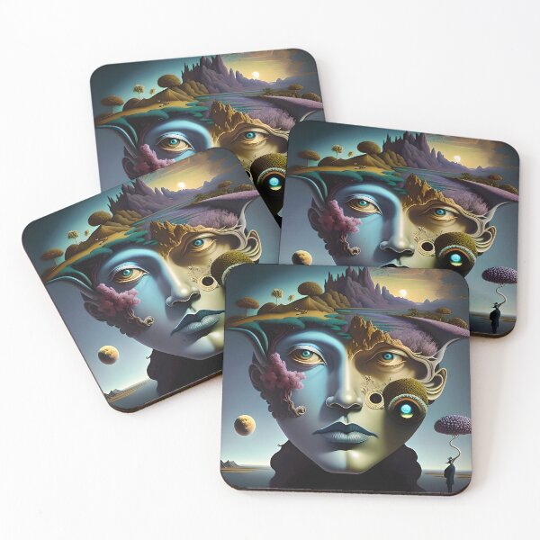 Item preview, Floating Dreams: A Surreal Fantasy Landscape designed and sold by artmanikin.