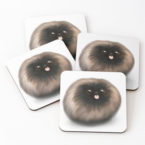 Item preview, Happy Pekingese dog acrylic / digital painting designed and sold by Funsize-Art.