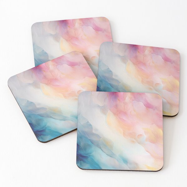 Item preview, Dreamy Ocean Coral Resin Pour Art designed and sold by PaperScaped.