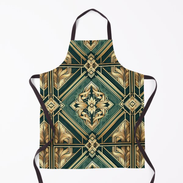 Item preview, Emerald Art Deco Wallpaper 2 designed and sold by ollie-shop.