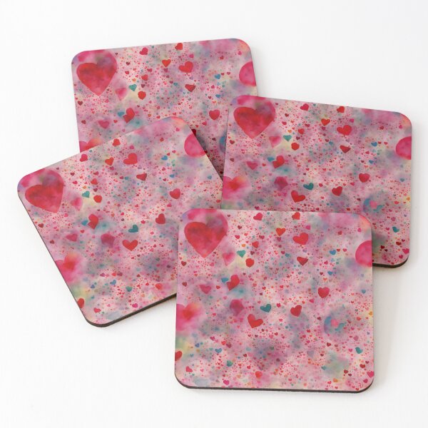 Item preview, Valentine's Day Hearts Red Pink Pattern 04 designed and sold by Artekinium.