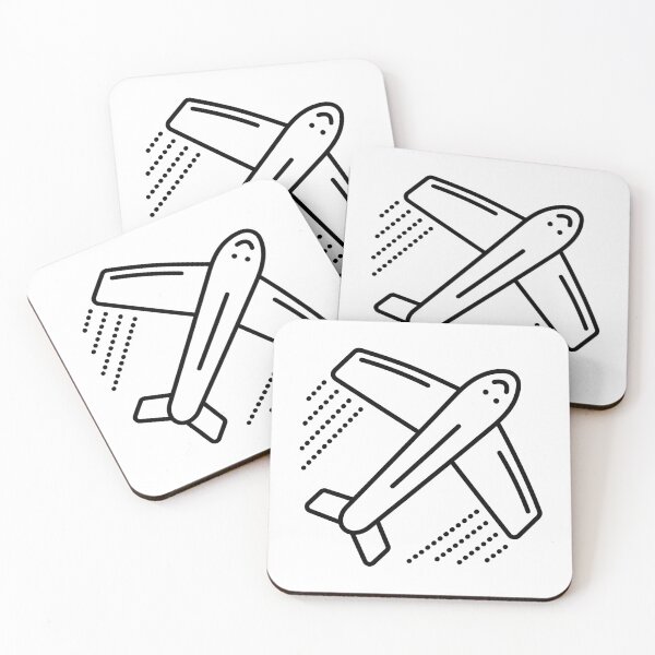 Item preview, Single airplane black line illustration designed and sold by OM-lova.