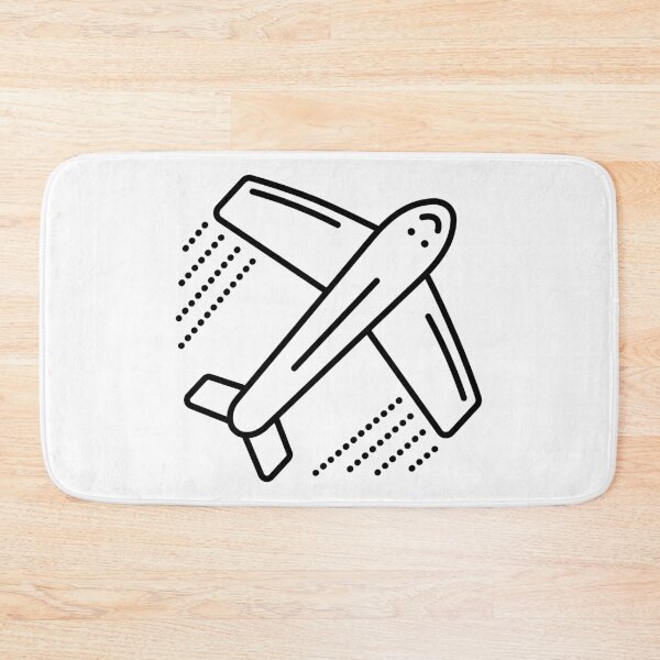 Item preview, Single airplane black line illustration designed and sold by OM-lova.