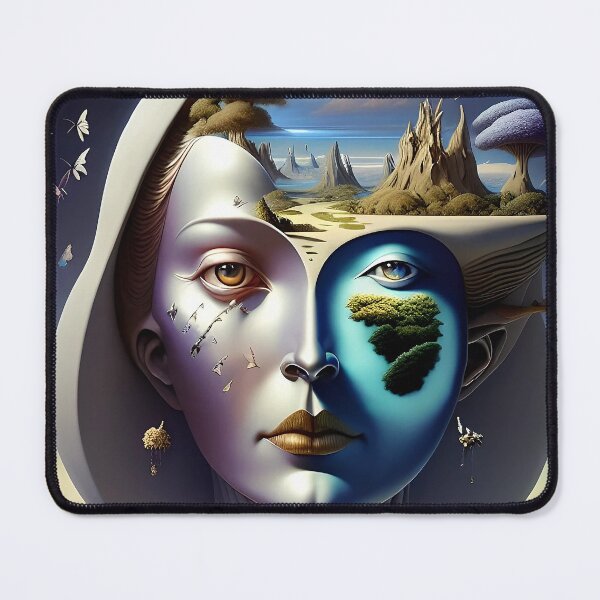 Item preview, A Surreal Fantasy Portrait Landscape  designed and sold by artmanikin.