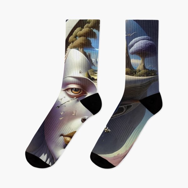 Item preview, A Surreal Fantasy Portrait Landscape  designed and sold by artmanikin.