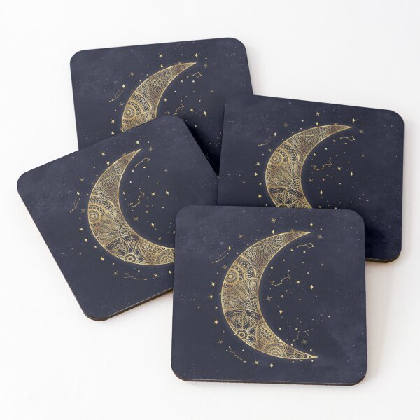 Item preview, Celestial Gold Moon Aesthetic designed and sold by NdesignTrend.