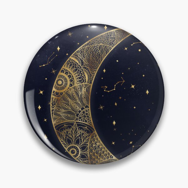 Item preview, Celestial Gold Moon Aesthetic designed and sold by NdesignTrend.
