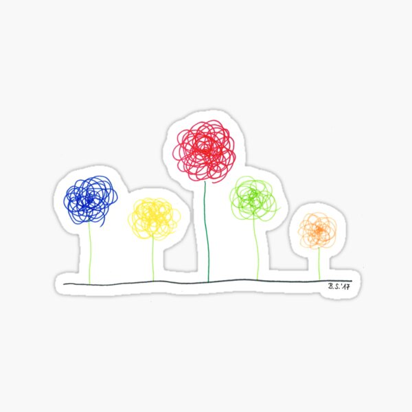 "Flowery" Sticker