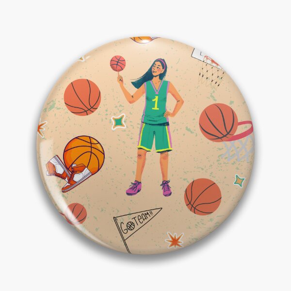 Item preview, Fondo de fiesta de baloncesto sin costuras para ella designed and sold by ottrain.