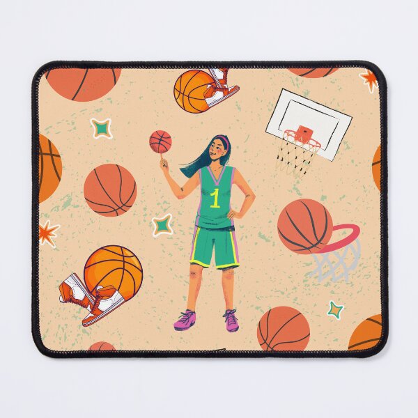 Item preview, Basketball Party Favor Seamless Pattern Background for Her designed and sold by ottrain.