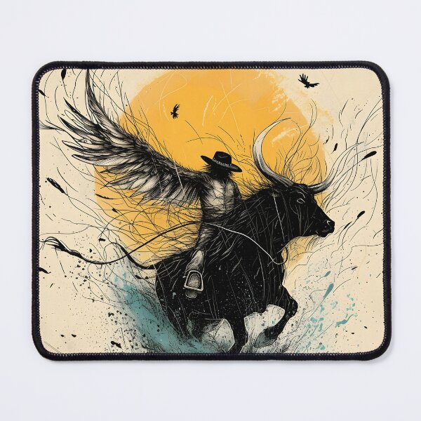Item preview, Bull riding eagle wings designed and sold by TheWitsFoe.