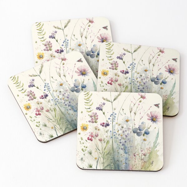 Item preview, Wildflowers meadow art designed and sold by CosmicAnomaly.