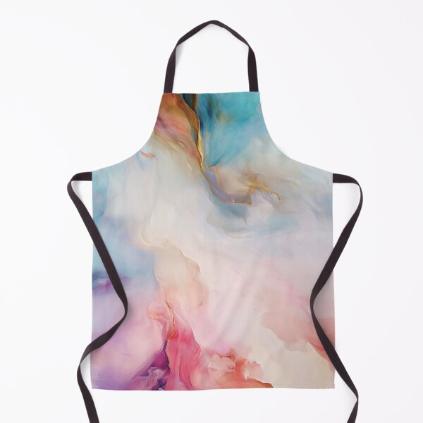 Item preview, Dreamy Pastel Rainbow Ocean Coral Resin Pour Art designed and sold by PaperScaped.