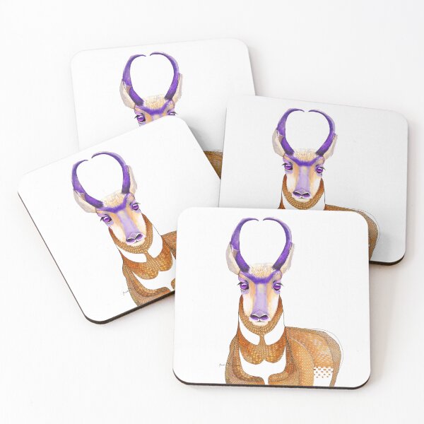 Item preview, The Pronghorn Antelope with Purple Eyes designed and sold by Brooke Connor.