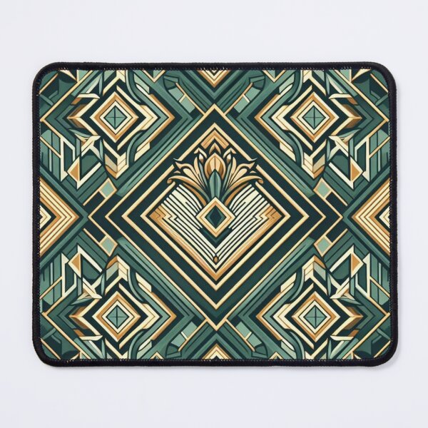 Item preview, Emerald Art Deco Wallpaper 4 designed and sold by ollie-shop.