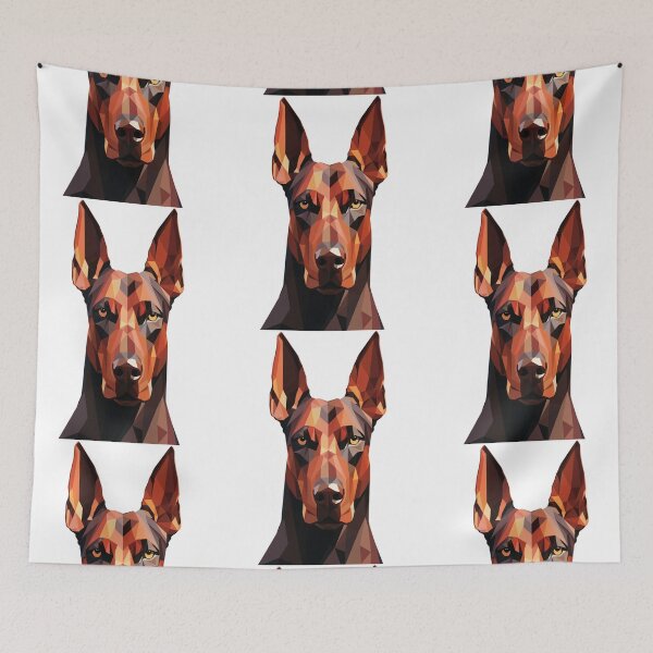 Item preview, Natural Ear Doberman, True Form, Red and Tan designed and sold by FawShop.
