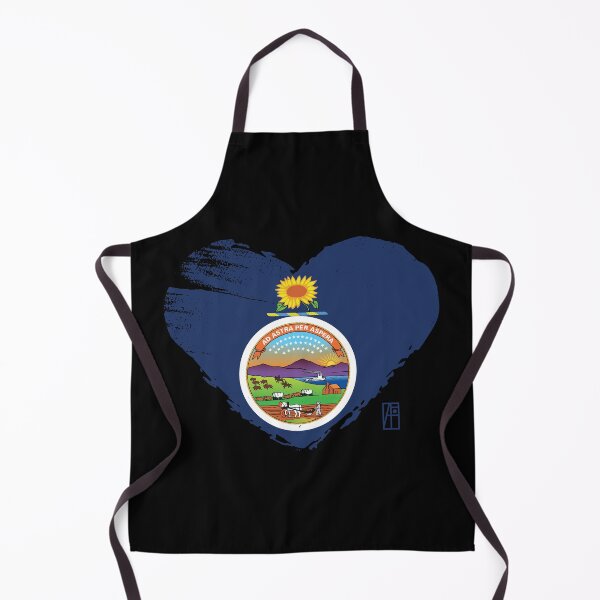 Artikelvorschau, US-Bundesstaat - Ich liebe Kansas - Kansas-Flagge entworfen und verkauft von ArtProjectShop.