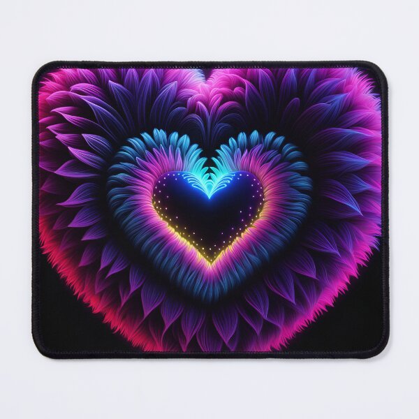 Item preview, Beautiful purple, fluffy, feathery heart! designed and sold by Zen-Hues.