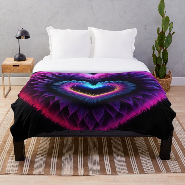 Item preview, Beautiful purple, fluffy, feathery heart! designed and sold by Zen-Hues.