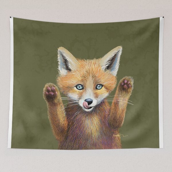 Item preview, The cute little baby Red Fox designed and sold by Brooke Connor.