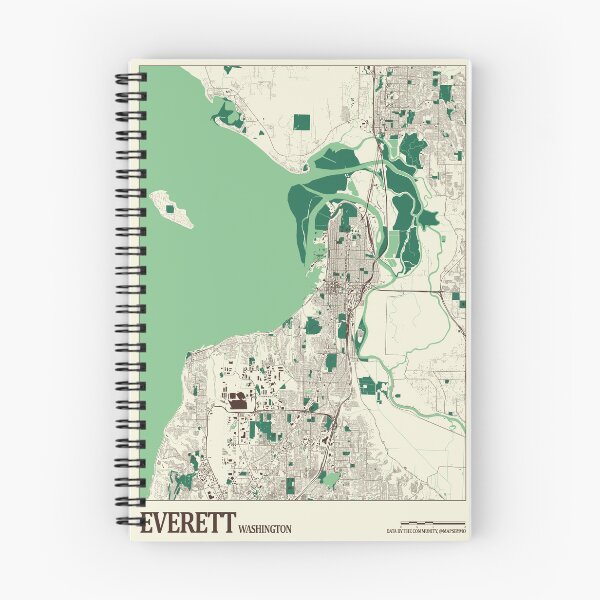 Item preview, Everett Street Map designed and sold by mapsbymo.