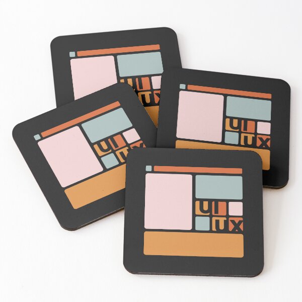 Item preview, UI UX design application blocks, user interface design designed and sold by Graphicarium Shop.