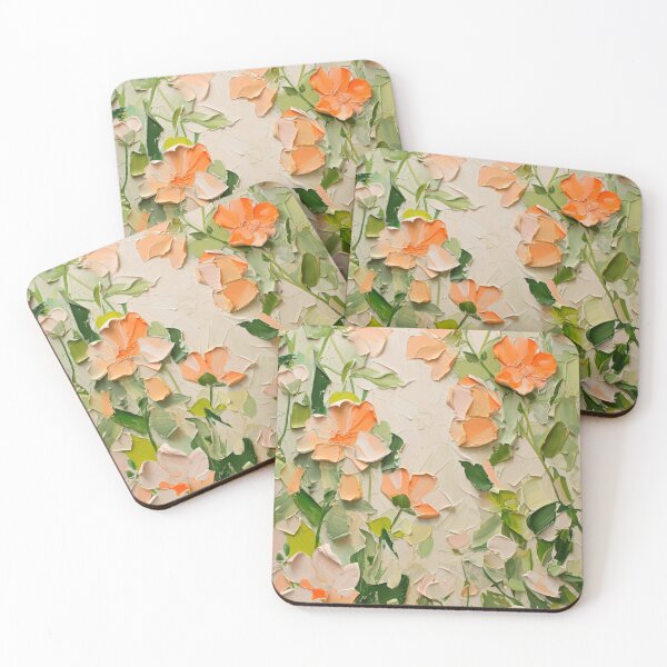 Item preview, Impasto Blossoms: textured floral art designed and sold by Plant-shop.