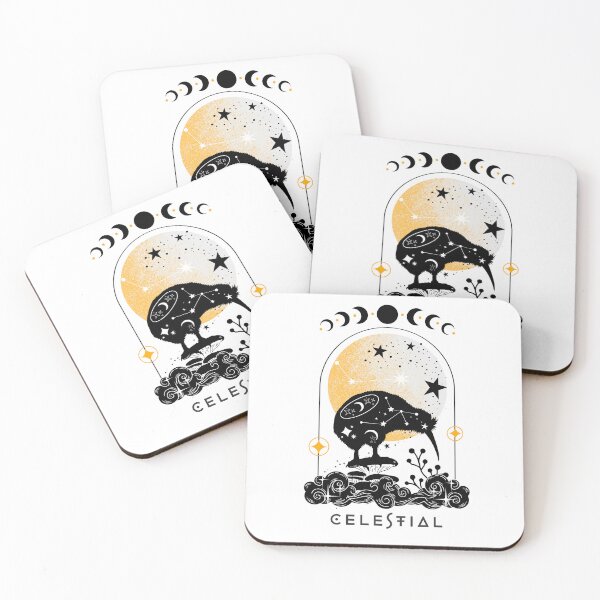 Item preview, Celestial animal Kiwi bird designed and sold by MonochromeEcho.