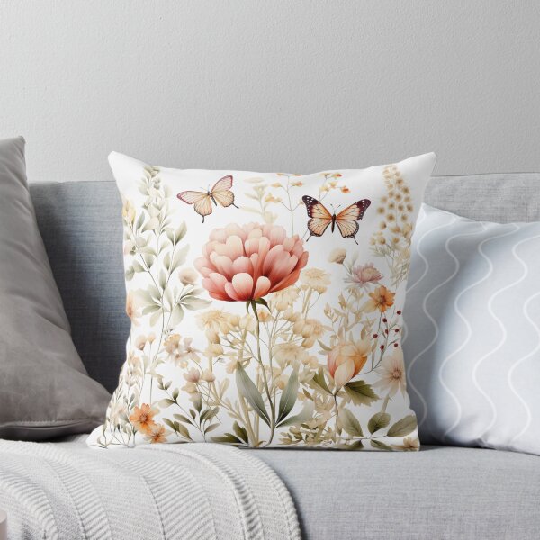 Item preview, Vintage Watercolor Flowers and Butterflies designed and sold by tmckaydesigns.