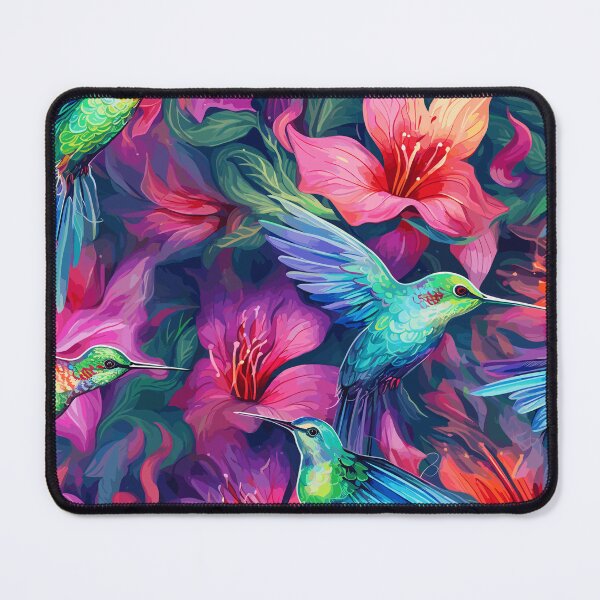 Item preview, Hummingbirds and Flowers designed and sold by tmckaydesigns.