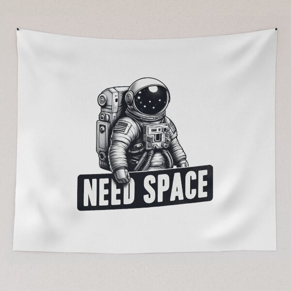 Item preview, Need space, funny astronaut designed and sold by wittyprinttop.