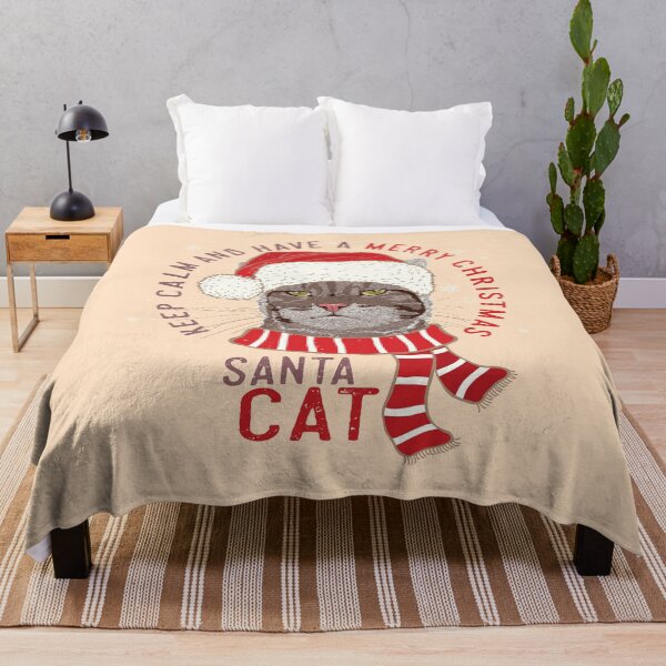 Item preview, Keep Calm and Have a Merry Christmas - Santa Cat designed and sold by LazyCaat.