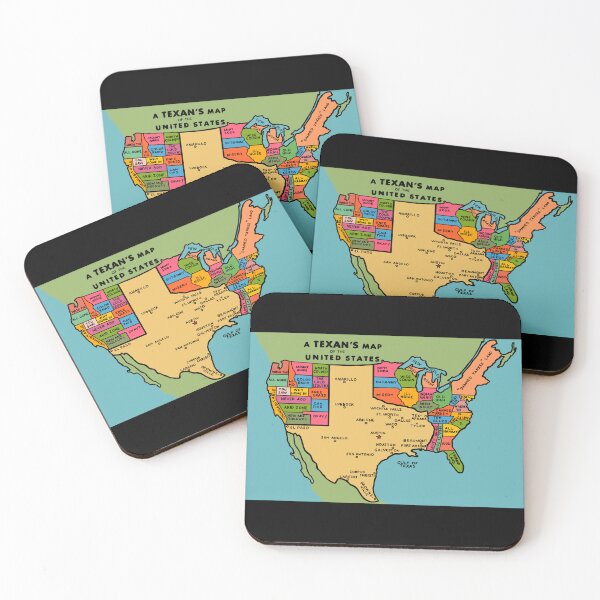 Item preview, A Texan's Map of the United States Design designed and sold by MuellersMelange.