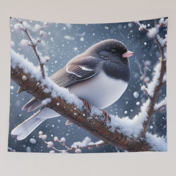 Item preview, Dark Eyed Junco In Winter designed and sold by printmala.