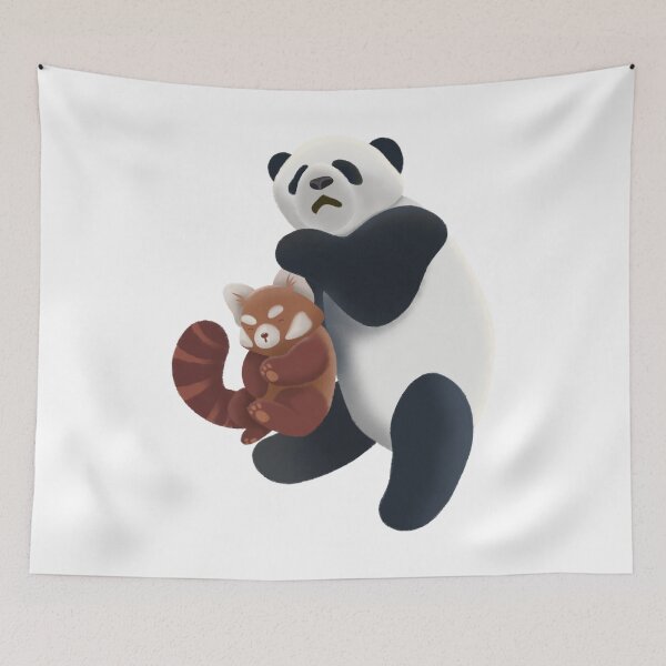 Item preview, Two Sleeping Pandas Cute Stickers For Panda Lovers designed and sold by CANDYFrog.