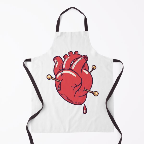 Item preview, Mystical Heart Design with Esoteric Symbols – Unique Artwork Adorned with Needles and Blood designed and sold by OpsDesing.
