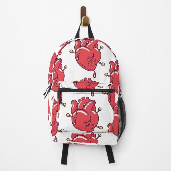 Item preview, Mystical Heart Design with Esoteric Symbols – Unique Artwork Adorned with Needles and Blood designed and sold by OpsDesing.