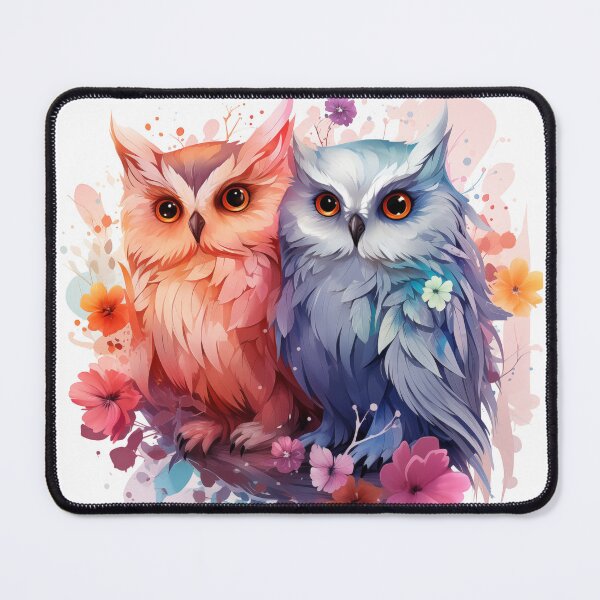 Item preview, Valentines Day Two Cute Owls in Love  designed and sold by Łukasz Glasow.