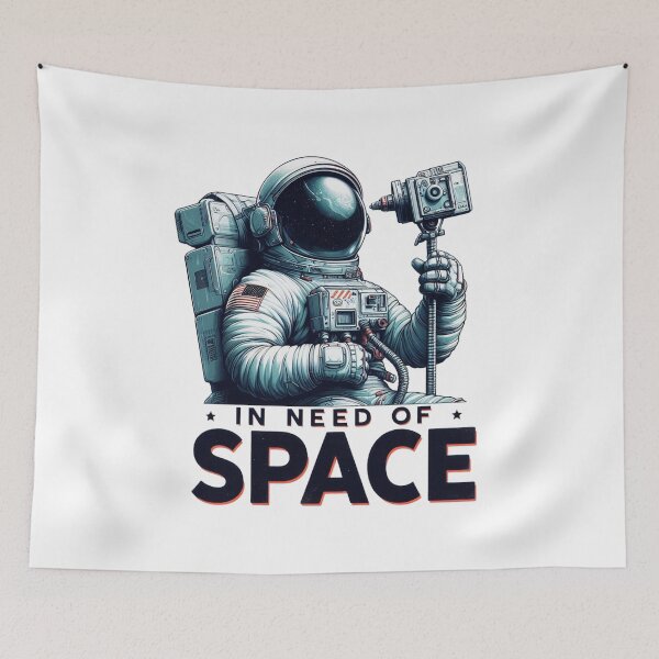 Item preview, In need of space, funny astronaut designed and sold by wittyprinttop.