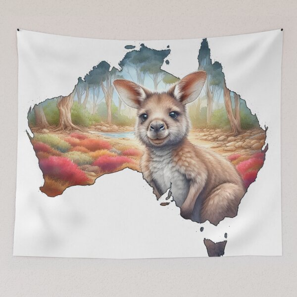 Item preview, Kangaroo in Australia designed and sold by RubisLeaf.