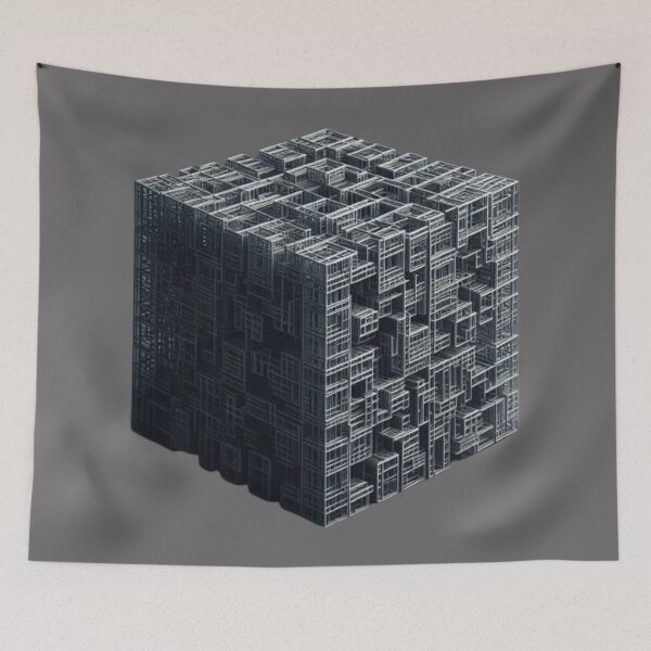 Item preview, CUBE 3D-gray,  typography, He, She, They,  designed and sold by 2012DreamVision.